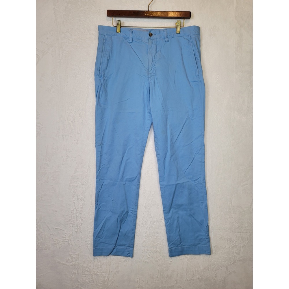 Polo Ralph Lauren Chino Golf Pants Resortwear Preppy Blue Cotton 35x31 Size 33